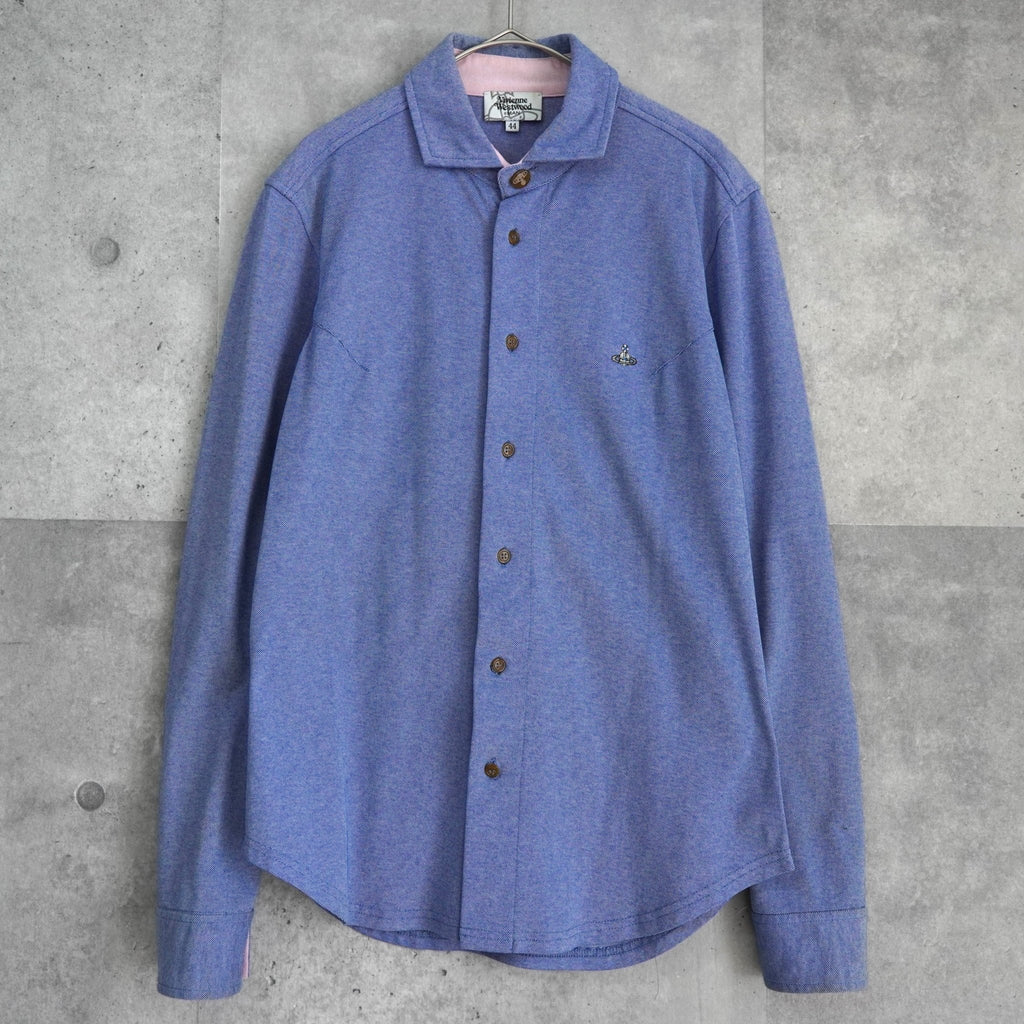 ヴィヴィアン ウエストウッド オーブ 長袖シャツ ブルー
