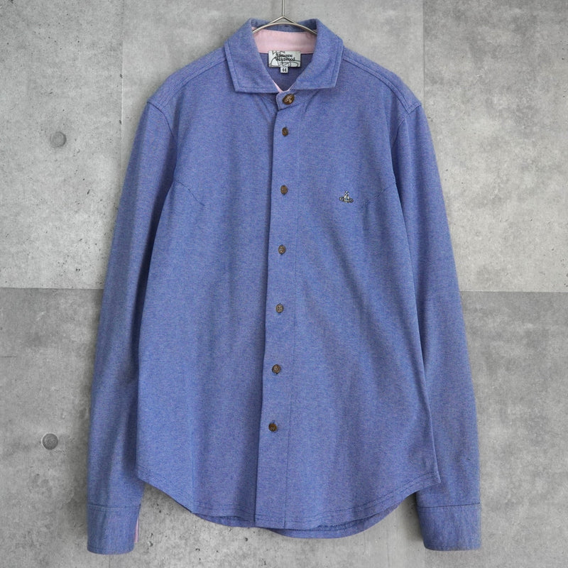 ヴィヴィアン ウエストウッド オーブ 長袖シャツ ブルー - NEWSED