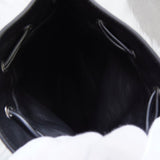 ジルサンダー ドローストリング キャンバス レザー 巾着型 ショルダーバッグ ポシェット アイボリー / ブラック 新品未使用 - NEWSED