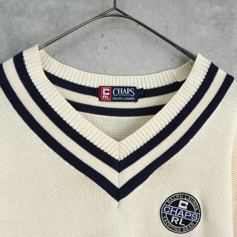 チャップス ラルフローレン チルデンニット アイボリー - NEWSED