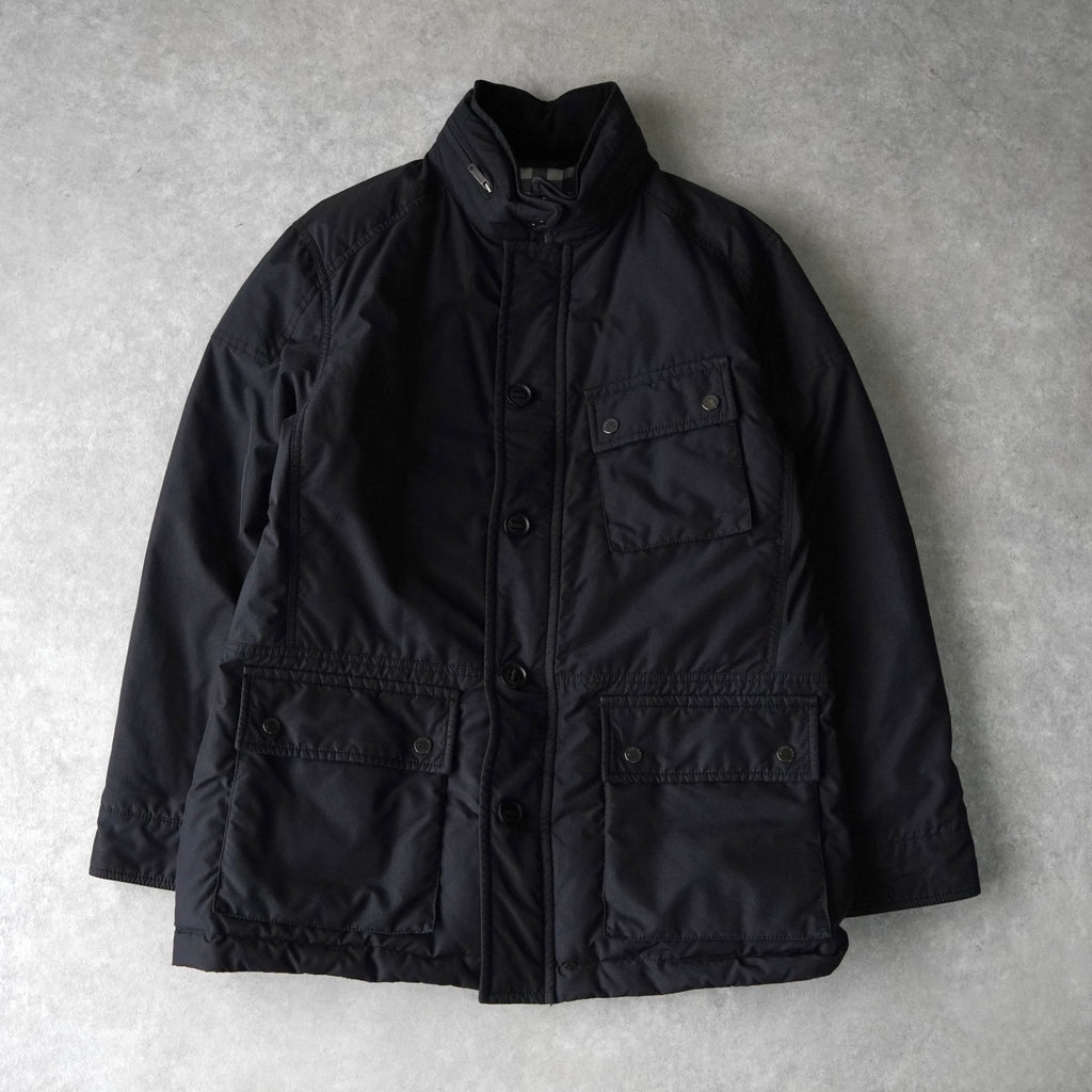 バーバリー ホースロゴ刺繍 ダウンジャケット ブラック