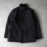 バーバリー ホースロゴ刺繍 ダウンジャケット ブラック - NEWSED