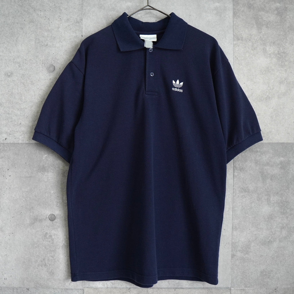 Adidas Trefoil Logo Short Sleeve Polo Shirt, Navy