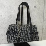 ディオール トロッター キャンバス ミニボストンバッグ ハンドバッグ ブラック - NEWSED