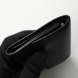 ロエベ リピートアナグラム レザー 二つ折り財布 ブラック - NEWSED