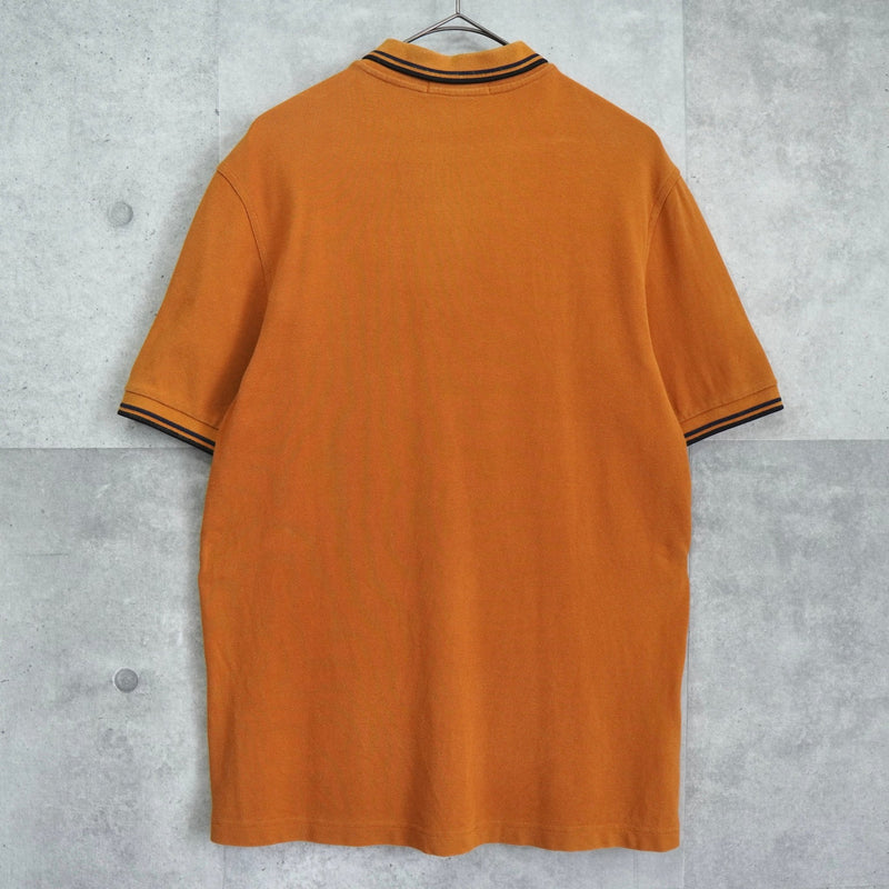 フレッドペリー ロゴ刺繍 半袖ポロシャツ オレンジブラウン | ブランド