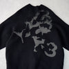 Y-3 Mohair Blouson No Collar Oversized Zip-up Black