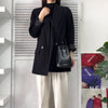 Jil Sander 徽标皮革抽绳包黑色