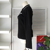 クリスチャン ディオール ロゴ 刺繍 長袖トップス カットソー ブラック レディース - NEWSED