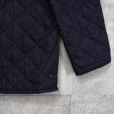 バブアー コーデュロイ襟 ロゴ キルティングジャケット ブラック - NEWSED