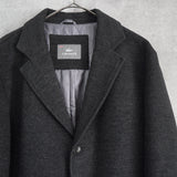 ラコステ ウールコート チェスターコート ストライプ柄裏地 グレー - NEWSED