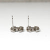 Chanel Coco Mark Rhinestone Earrings, Silver