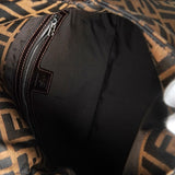 フェンディ マンマバケット ズッカ キャンバス / レザー ワンショルダーバッグ ブラウン - NEWSED