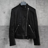 プラダ ダブル レザージャケット レディース ブラック - NEWSED