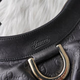 グッチ アビー グッチシマ ワンショルダーバッグ ブラック - NEWSED