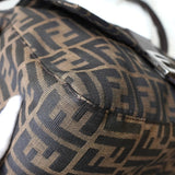 フェンディ マンマバケット ズッカ キャンバス / レザー ワンショルダーバッグ ブラウン - NEWSED