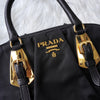 Prada 尼龙迷你波士顿包手提包黑色/金色