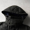 ラコステ ロゴパッチ フード取り外し可能 ダウンジャケット カーキ メンズ