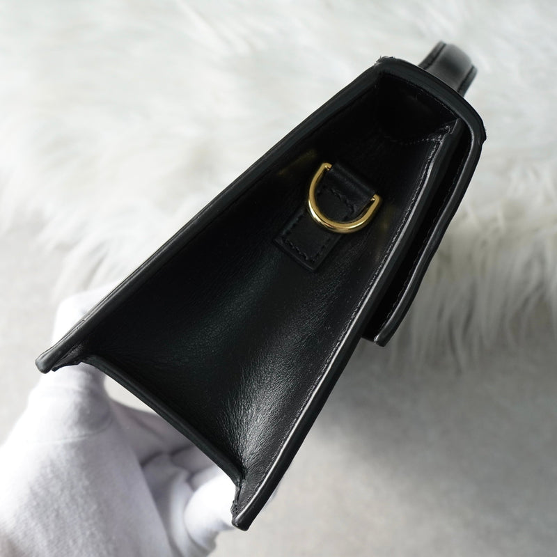 ジャックムス バンビーノ ラージ ショルダーバッグ ハンドバッグ ブラック - NEWSED