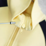 アディダス トラックジャケット ロゴ刺繍 レモンイエロー/ネイビー - NEWSED