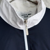 ラコステ ナイロンジャケット ロゴパッチ ダークネイビー/ホワイト - NEWSED