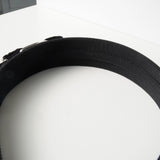 サルバトーレ フェラガモ ヴァラリボン ラインストーン ビジュー キャンバス カチューシャ ヘアバンド ブラック 箱付き - NEWSED