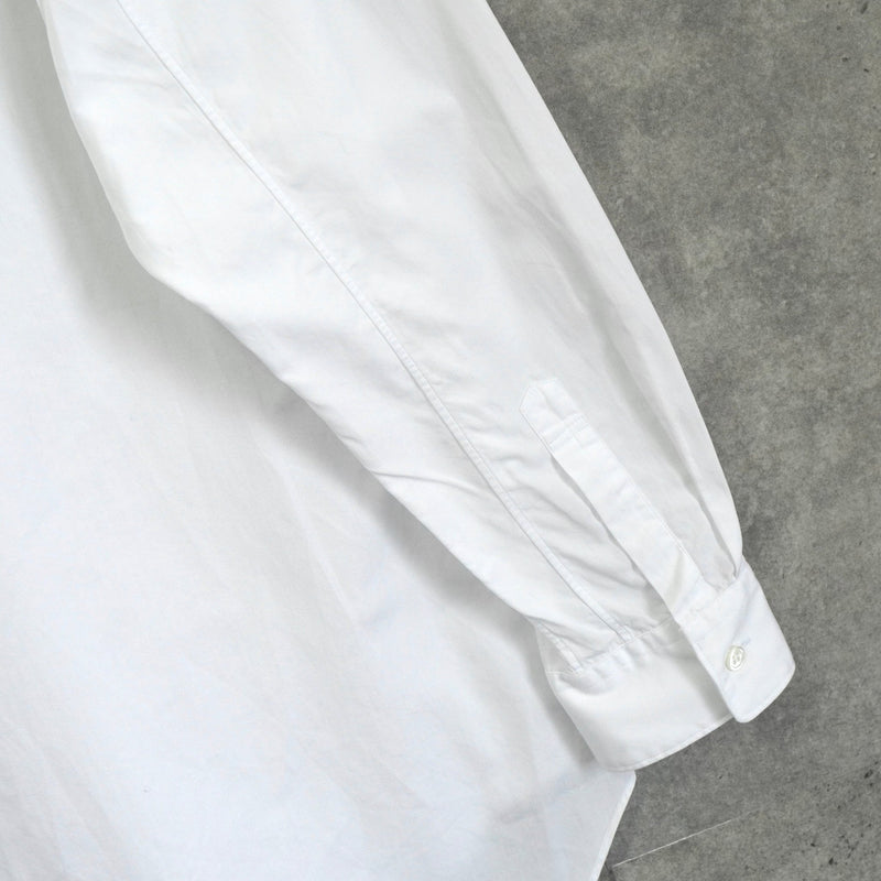 プレイ コム デ ギャルソン ハートロゴ 長袖シャツ ホワイト / ブラック - NEWSED