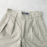 ポロ ラルフローレン ハーフパンツ コットンパンツ ベージュ レディース - NEWSED