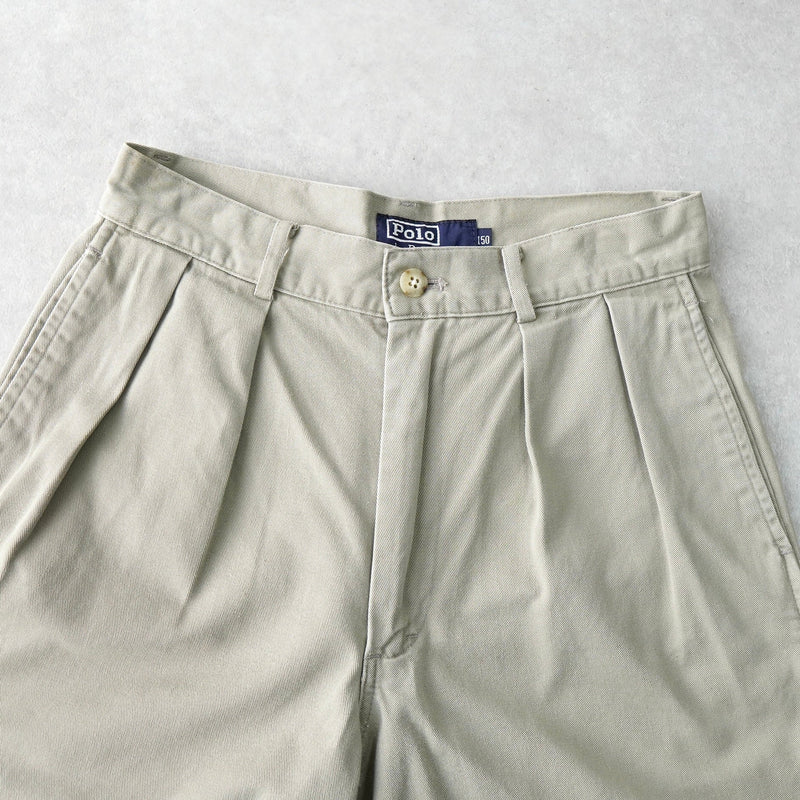 ポロ ラルフローレン ハーフパンツ コットンパンツ ベージュ レディース - NEWSED