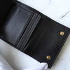 セリーヌ レザー スモール トリフォールドウォレット 二つ折り財布 ブラック