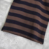 Fred Perry 海军蓝/棕色条纹短袖 Polo 衫
