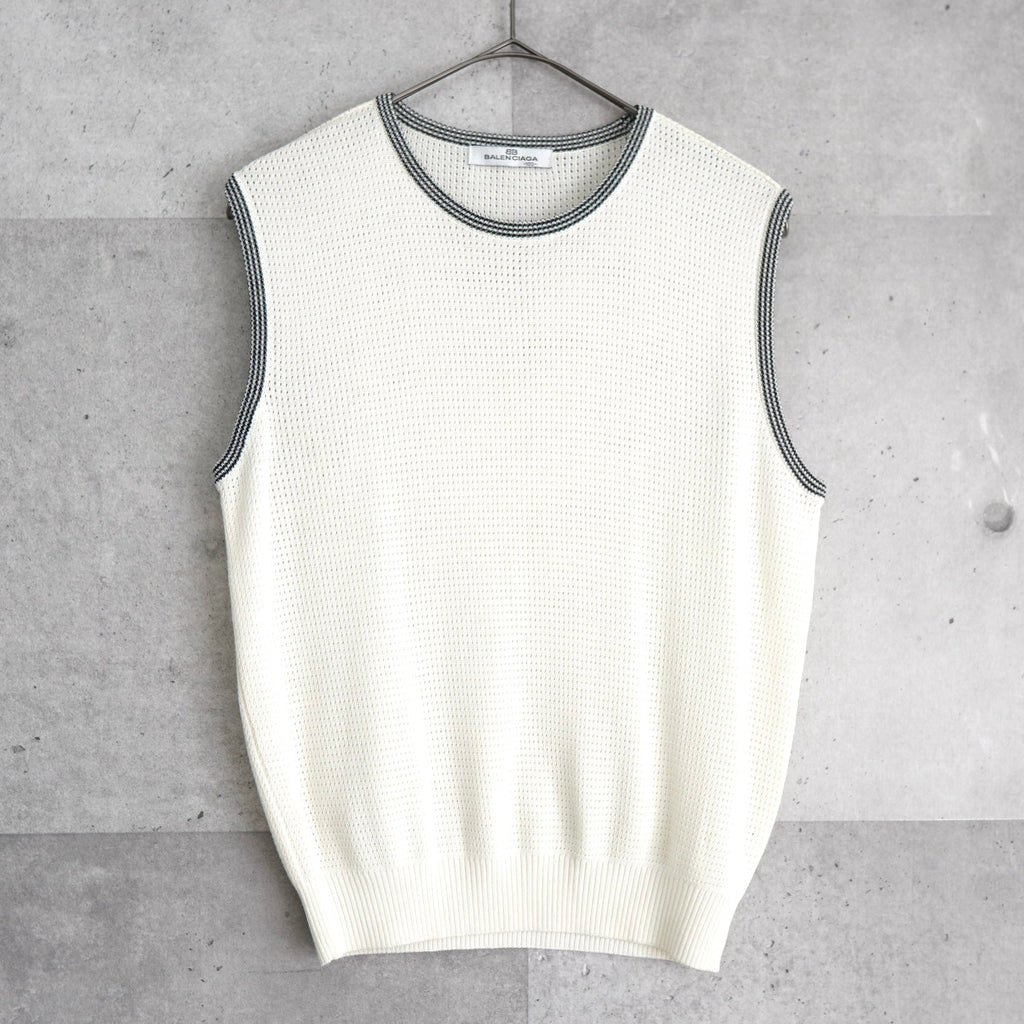 バレンシアガ ニットベスト ホワイト