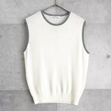 バレンシアガ ニットベスト ホワイト - NEWSED