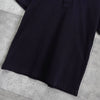 Loewe Anagram Embroidered Short Sleeve Polo Shirt in Navy