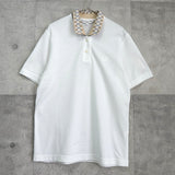 クリスチャン ディオール スポーツ ヴィンテージ ロゴ 刺繍 アーガイル 半袖ポロシャツ ホワイト - NEWSED