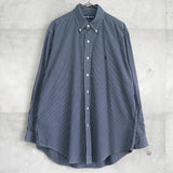 ラルフローレン 長袖シャツ ロゴ刺繍 チェック柄 ブルー - NEWSED