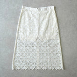 サカイ スター 星型 レース 台形 スカート ホワイト - NEWSED