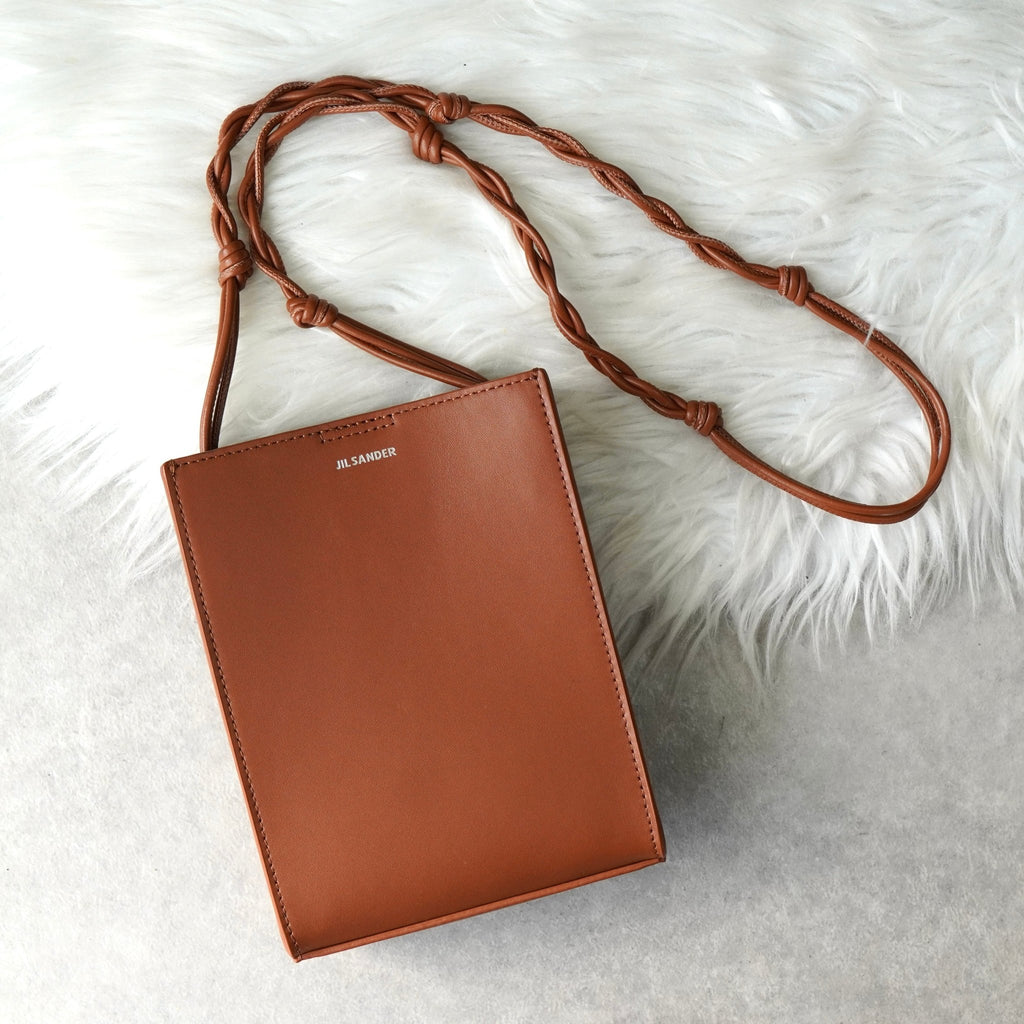 ジルサンダー タングル スモール レザー ショルダーバッグ ブラウン