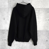 アミパリ アミ パリス ハートロゴ フーディー パーカー ブラック - NEWSED