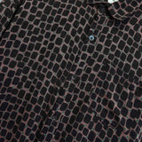 ドリス ヴァンノッテン シルク 総柄 長袖シャツ ブラウン - NEWSED