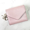 Christian Dior Diorissimo Leather Tri-fold Wallet Pink