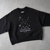 Maison Margiela 女士黑色徽标刺绣短款卫衣