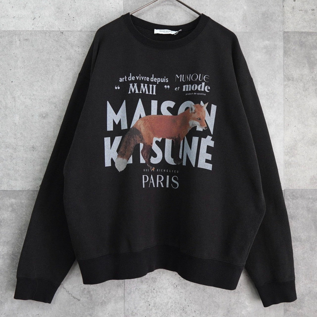 Maison Kitsune 狐狸印花运动衫 深灰色