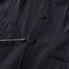 Jean Paul Gaultier Femme 黑色条纹单排扣修身夹克和裙子套装