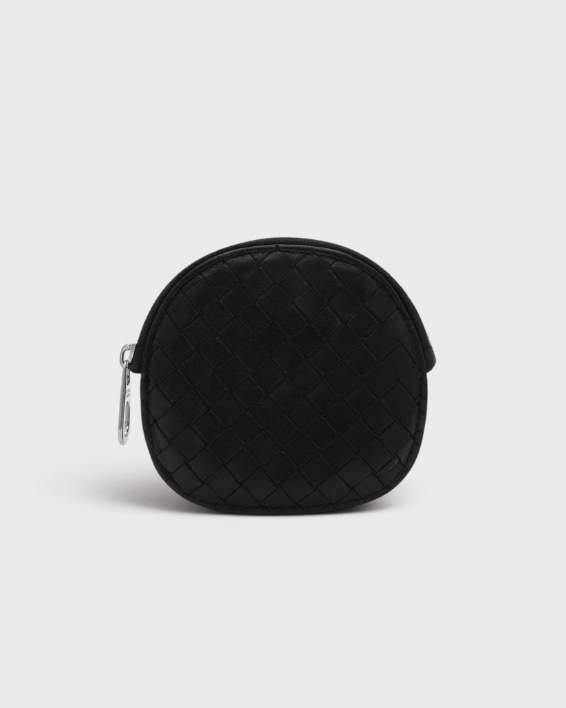 ボッテガ ヴェネタ イントレチャート レザー コインケース ブラック