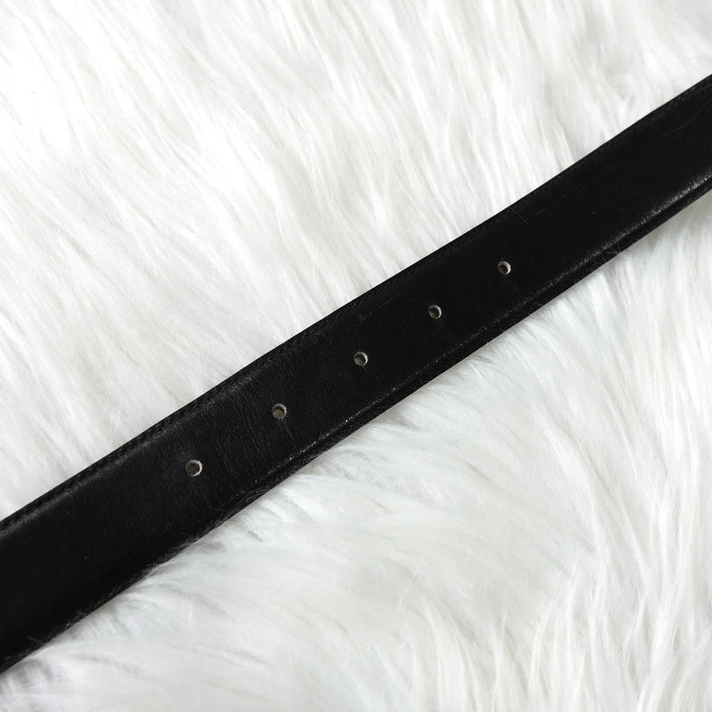 セリーヌ ヴィンテージ 輪馬車 サルキー レザー ベルト ブラック - NEWSED