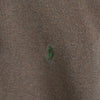 Polo Ralph Lauren logo embroidered half-zip sweatshirt in brown