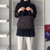 Prada Pocono Tessuto 棕色三角形标志尼龙手提包