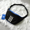 バレンシアガ アディダスコラボ トレフォイルロゴ ナイロン ウエストバッグ ボディバッグ ブラック / ブルー タグ付き未使用品