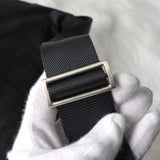 プラダ ポコノ テスート ナイロン ショルダーバッグ 三角プレート ブラック ギャランティーカード付き - NEWSED